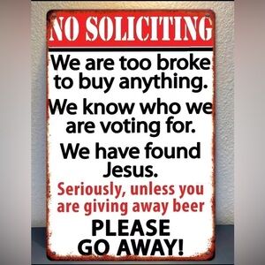 New Metal Sign (8x12”)